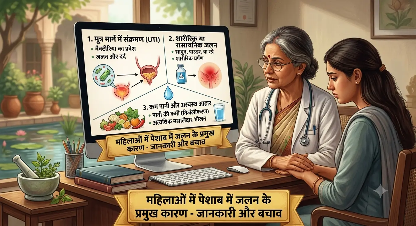  लेडीस के पेशाब में जलन क्यों होती है