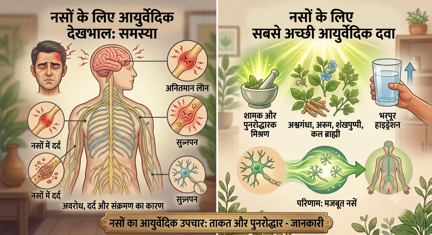 नसों के लिए सबसे अच्छी आयुर्वेदिक दवा कौन-सी है?