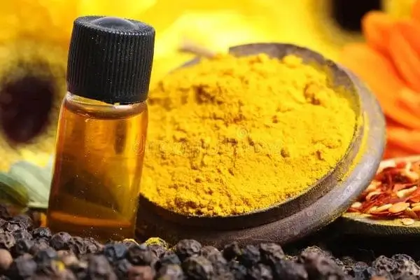 turmeric and mustard - ayurvedic medicine for white spots on skin