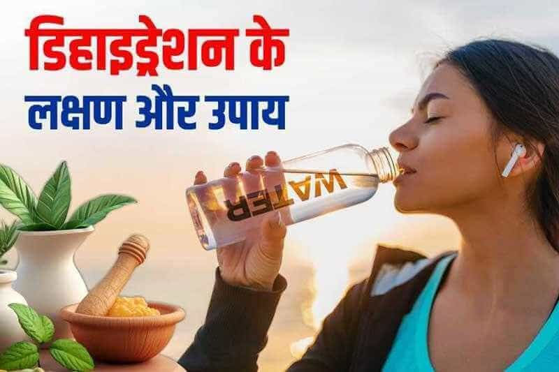 डिहाइड्रेशन के लक्षण और उपाय