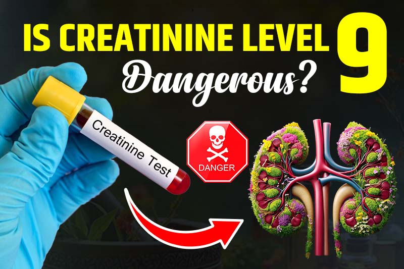 Is creatinine level 9 dangerous?