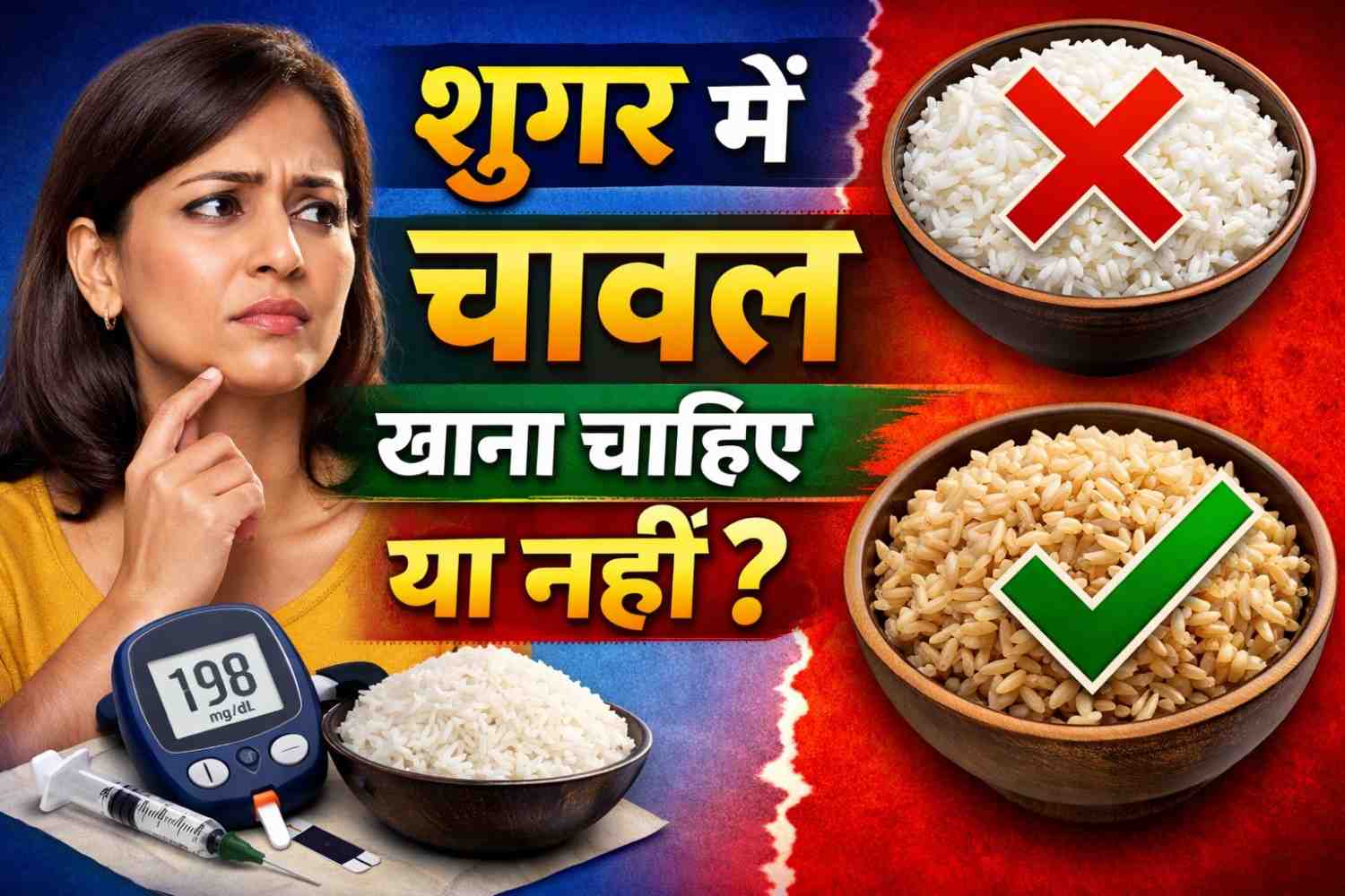 शुगर में चावल खाना चाहिए या नहीं